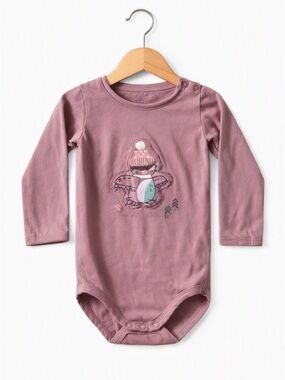 10/$15 Souris Mini Purple Long Sleeve Bodysuit